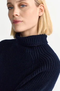 Strickpullover mit Rollkragen