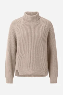 Strickpullover mit Rollkragen
