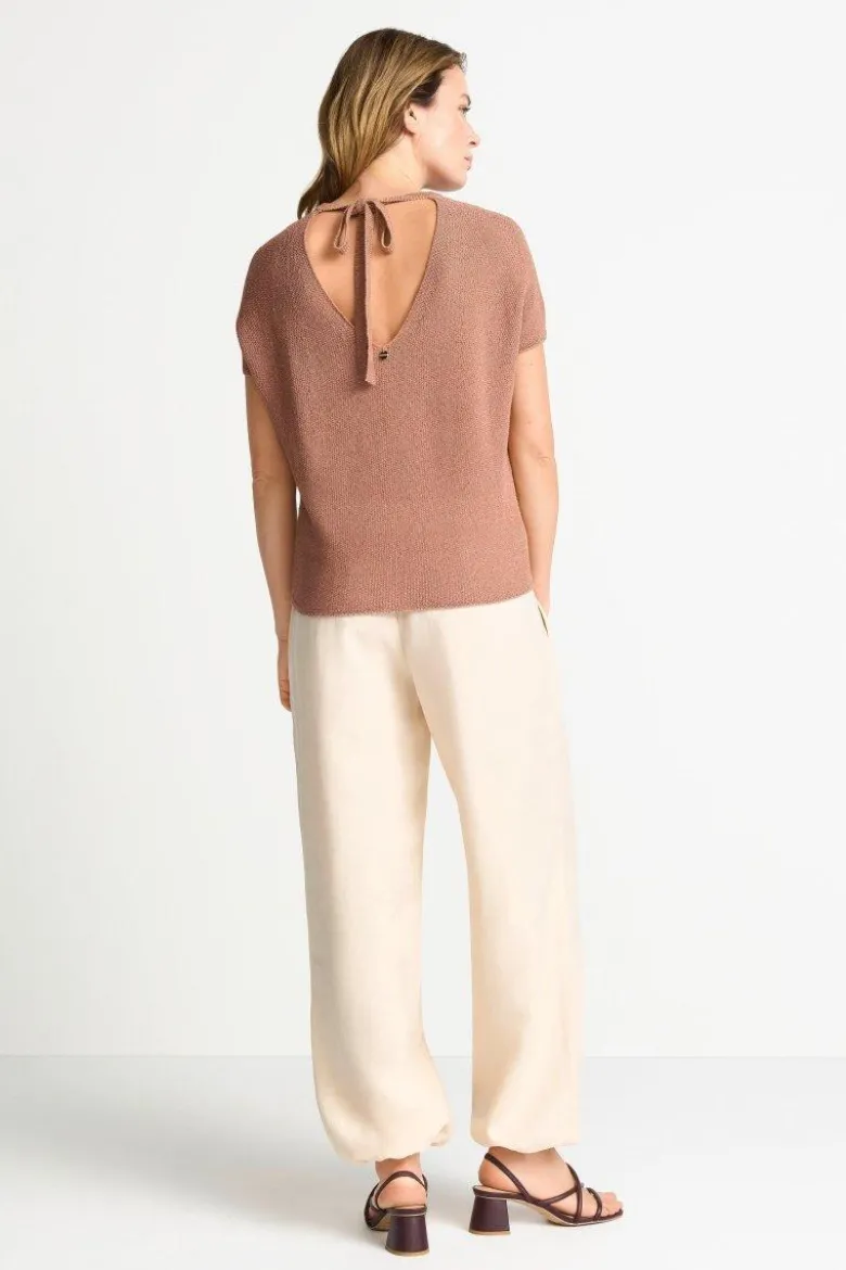 Stricktop mit V-Ausschnitt