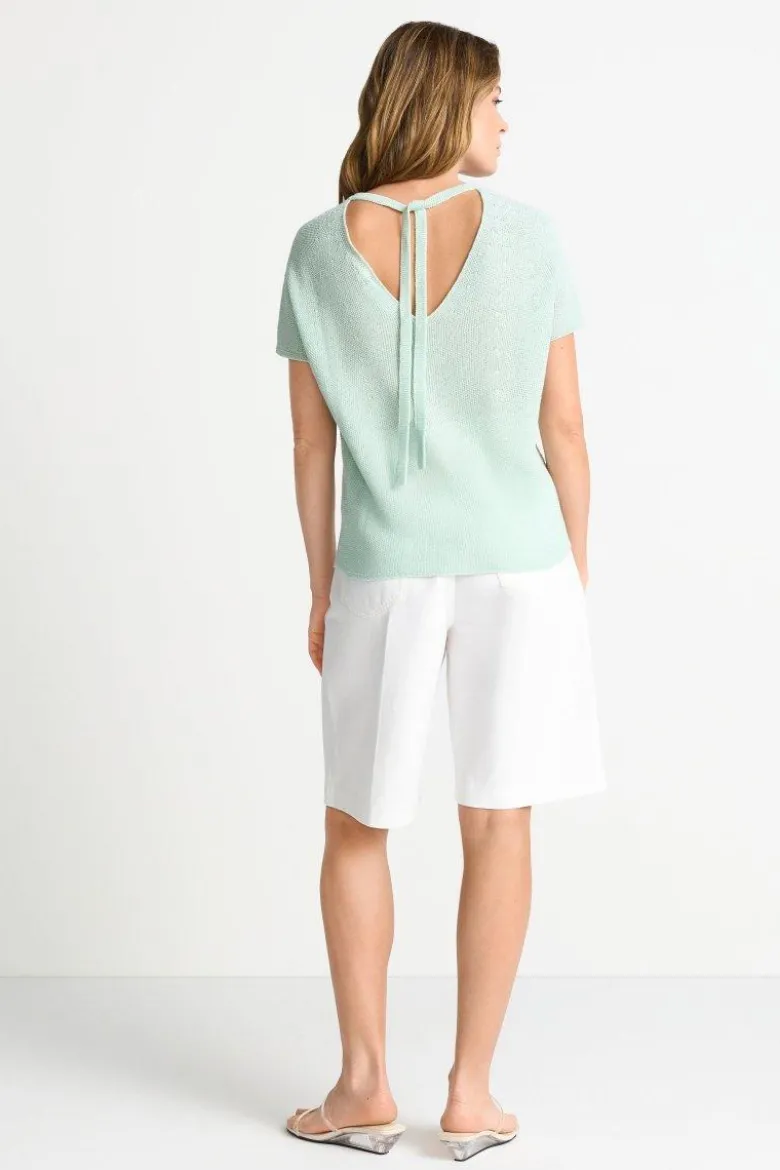Stricktop mit V-Ausschnitt