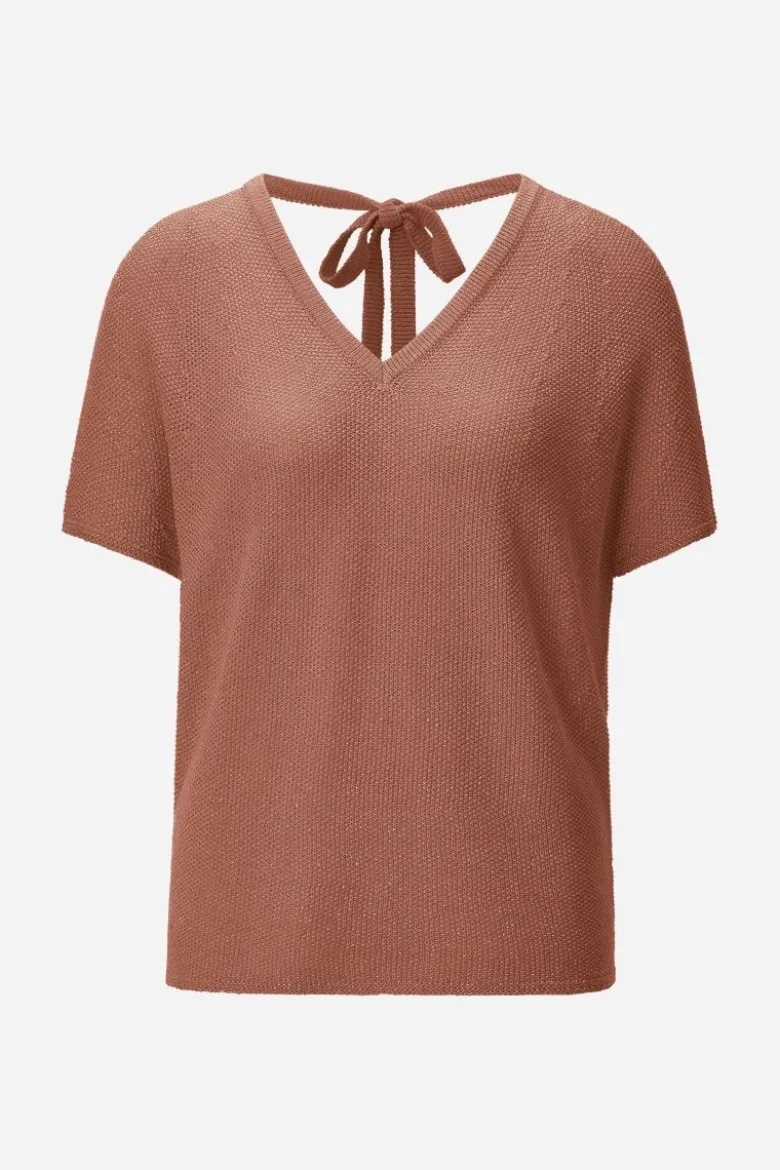 Stricktop mit V-Ausschnitt