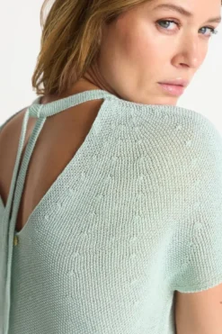 Stricktop mit V-Ausschnitt