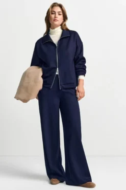 Sweatjacke mit Stehkragen