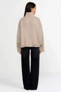 Sweatjacke mit Stehkragen
