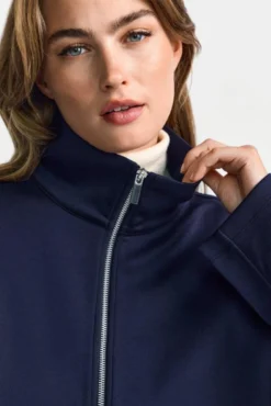 Sweatjacke mit Stehkragen
