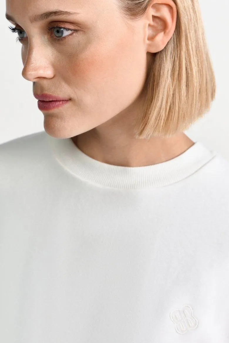 Sweatshirt mit Logo-Stitching