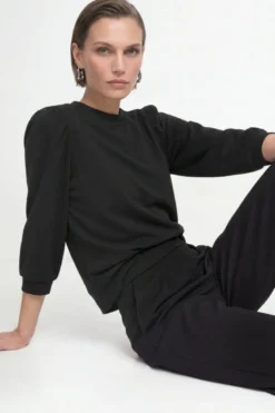 Sweatshirt mit Puffärmeln