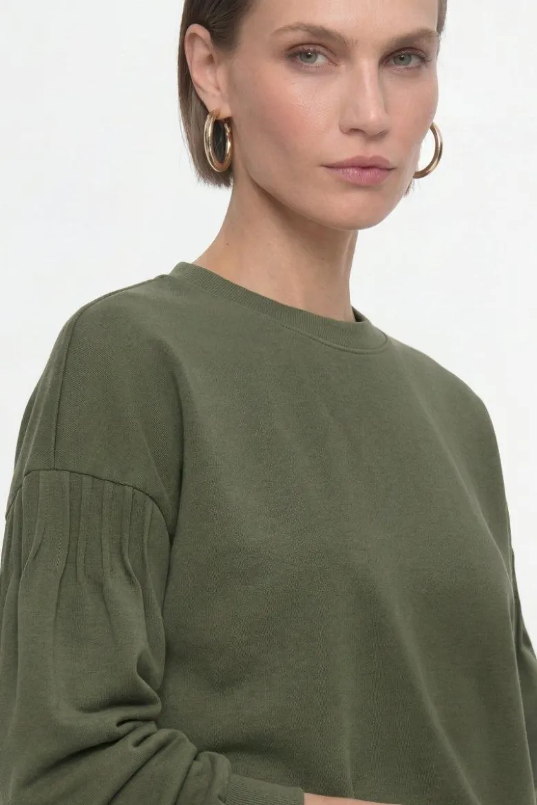 Sweatshirt mit Puffärmeln