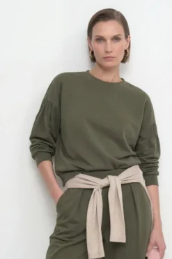 Sweatshirt mit Puffärmeln
