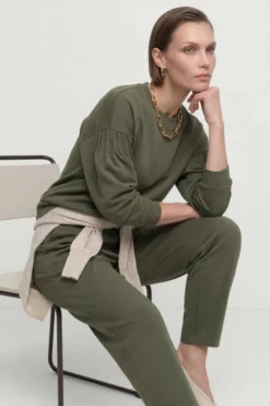 Sweatshirt mit Puffärmeln