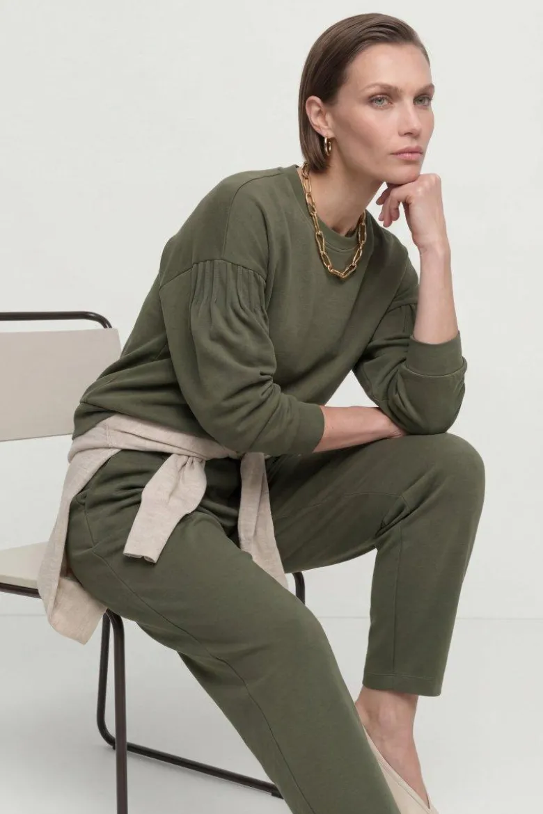 Sweatshirt mit Puffärmeln