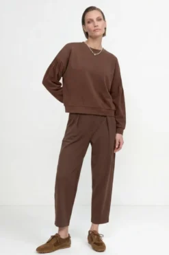 Sweatshirt mit Puffärmeln