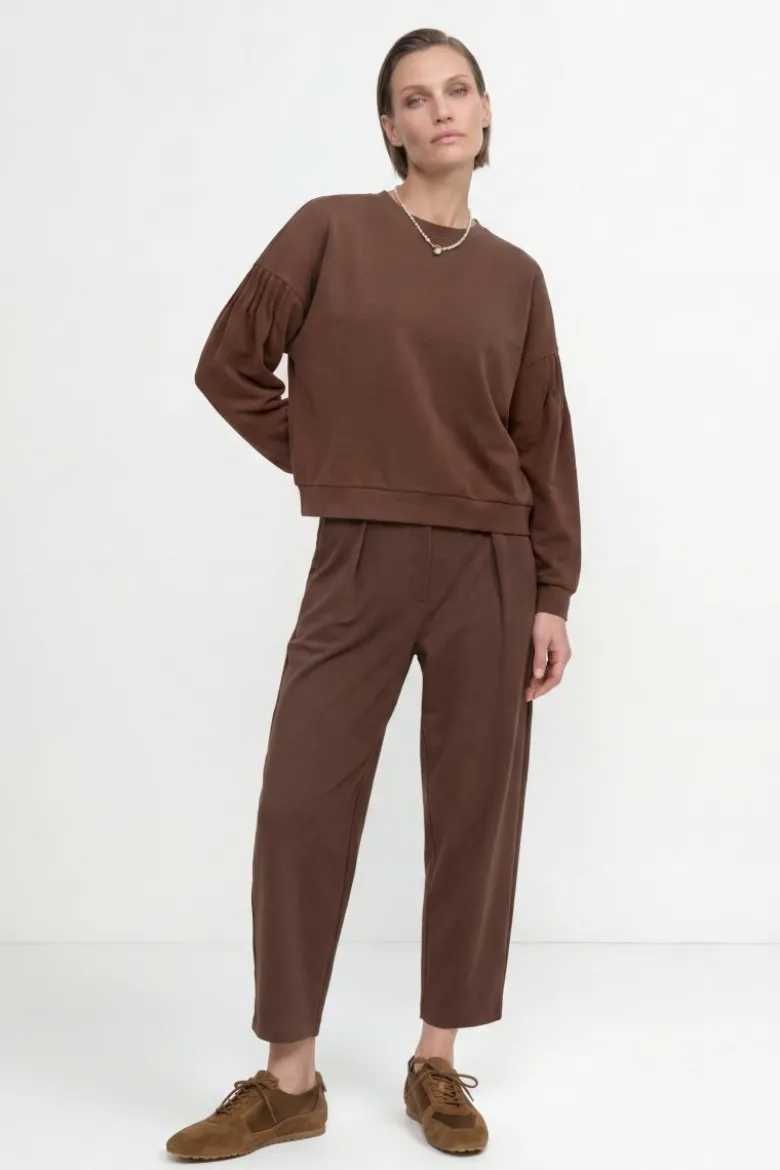 Sweatshirt mit Puffärmeln