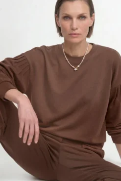 Sweatshirt mit Puffärmeln