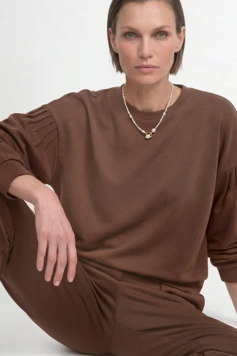 Sweatshirt mit Puffärmeln