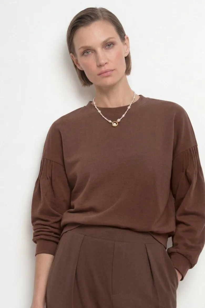 Sweatshirt mit Puffärmeln