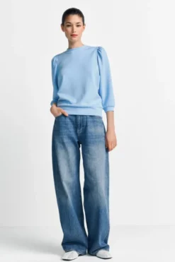 Sweatshirt mit Puffärmeln