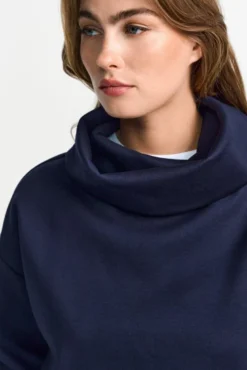 Sweatshirt mit Stehkragen