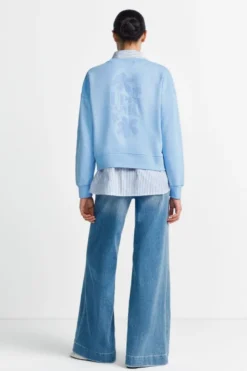 Sweatshirt mit Stickerei