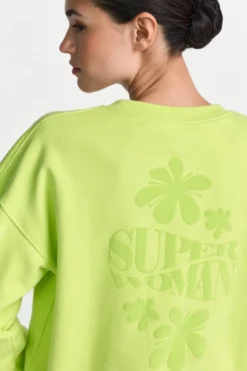 Sweatshirt mit Stickerei