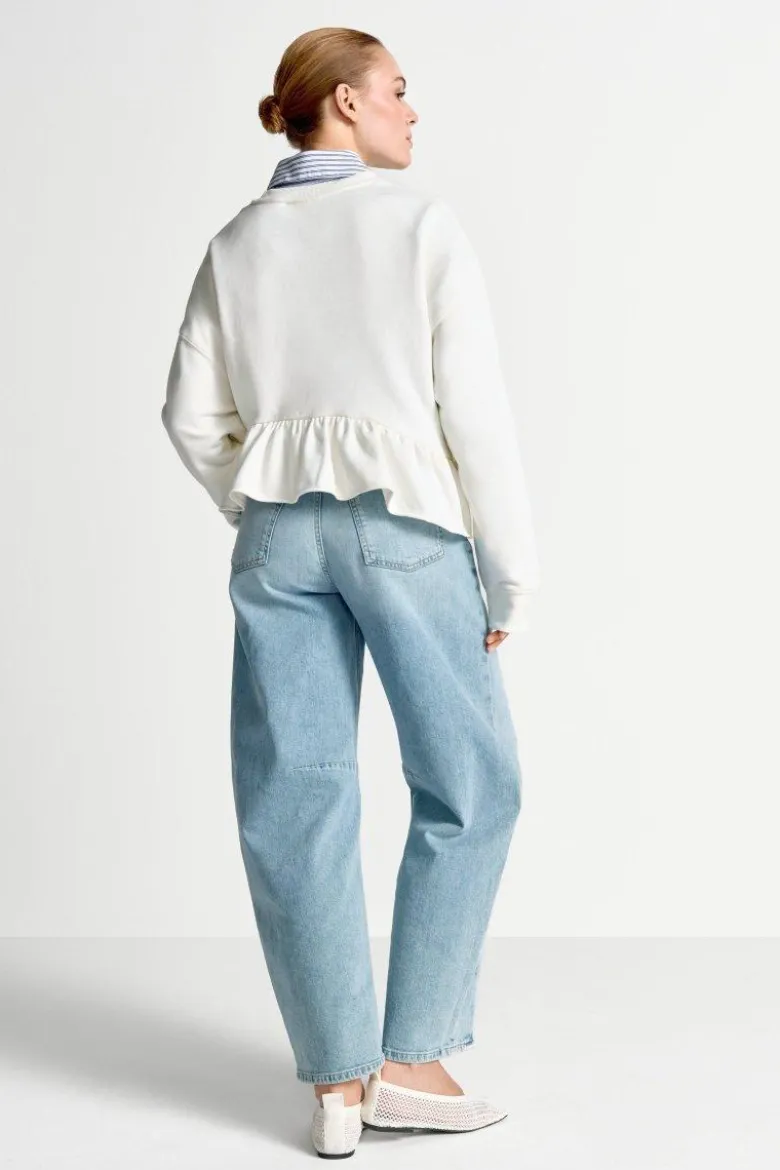 Sweatshirt mit Volant