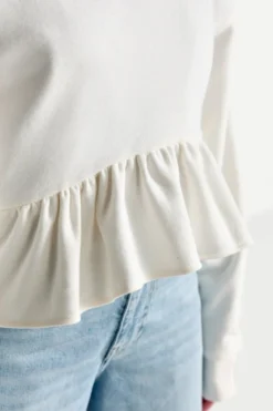 Sweatshirt mit Volant
