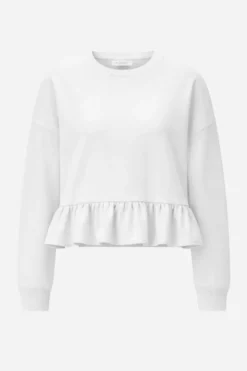 Sweatshirt mit Volant