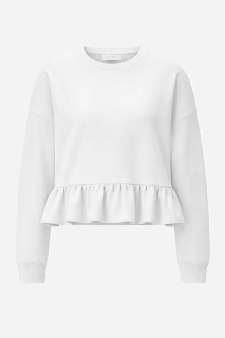 Sweatshirt mit Volant