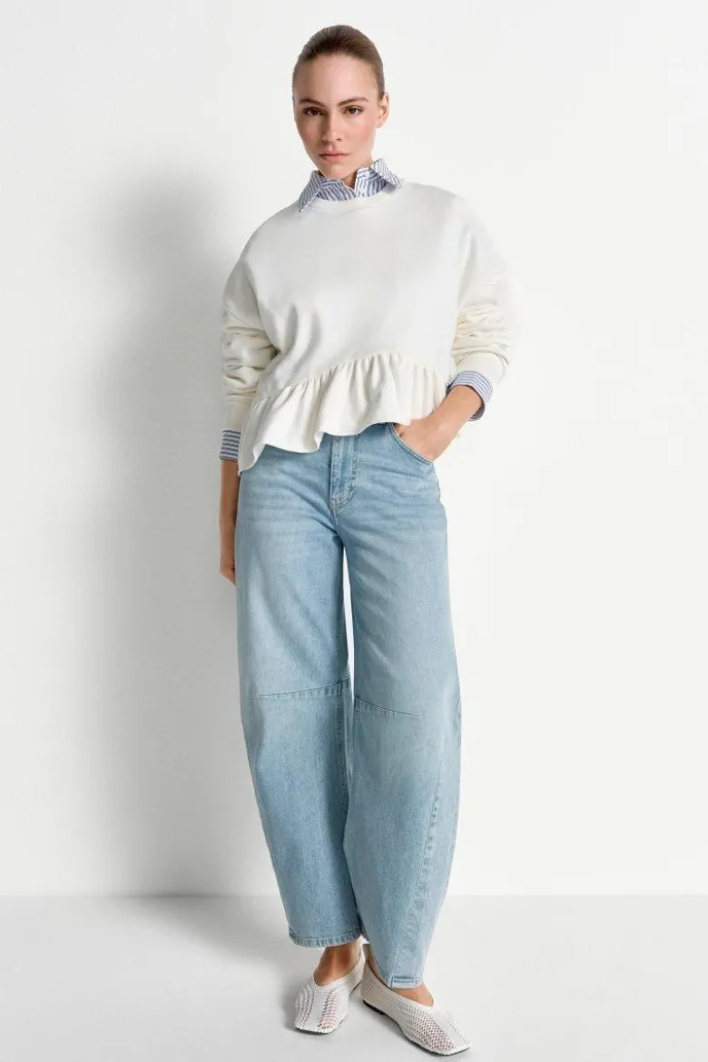 Sweatshirt mit Volant