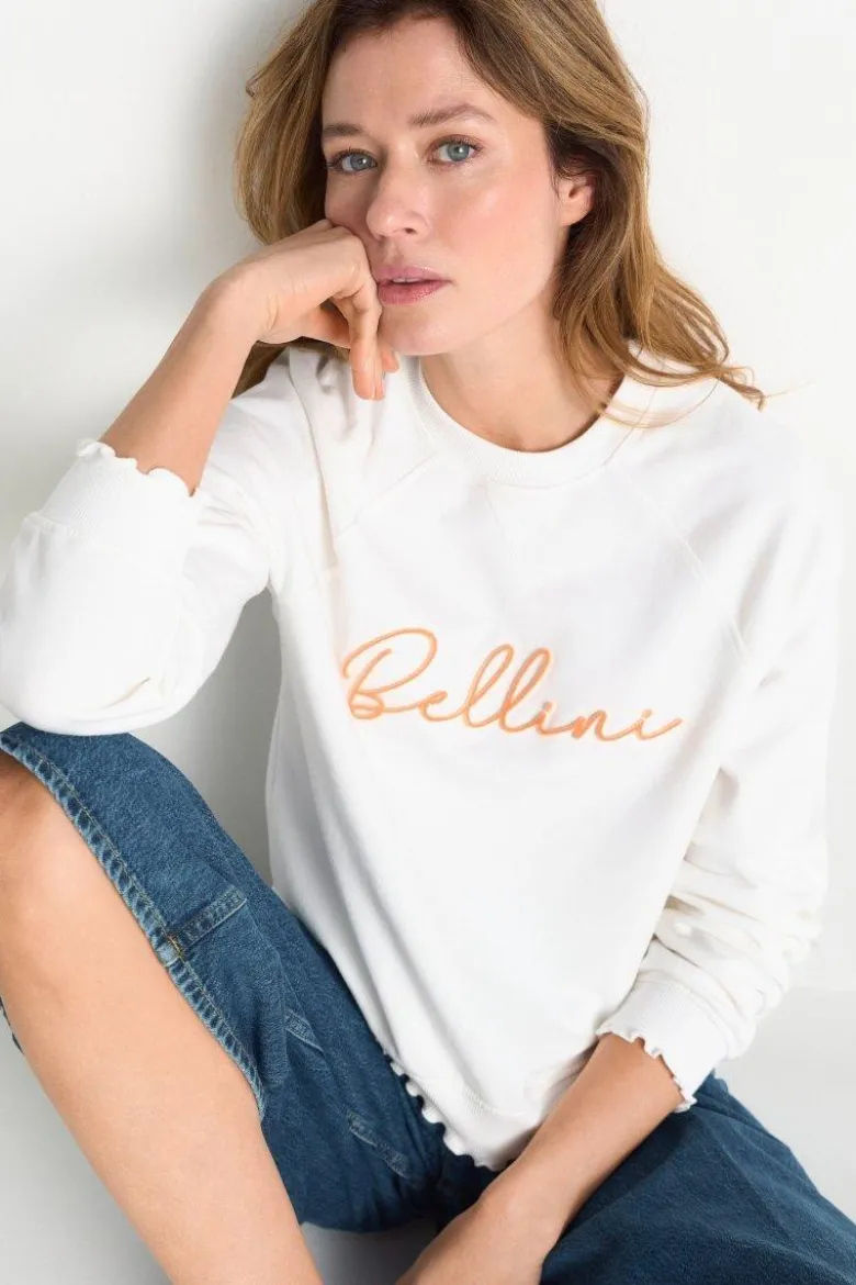 Sweatshirt mit Wellensaum