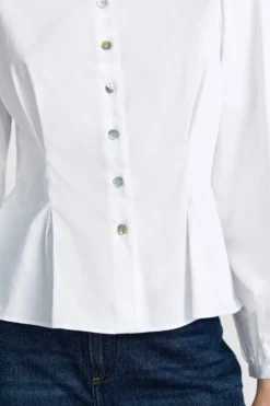 Taillierte Bluse mit Knöpfen