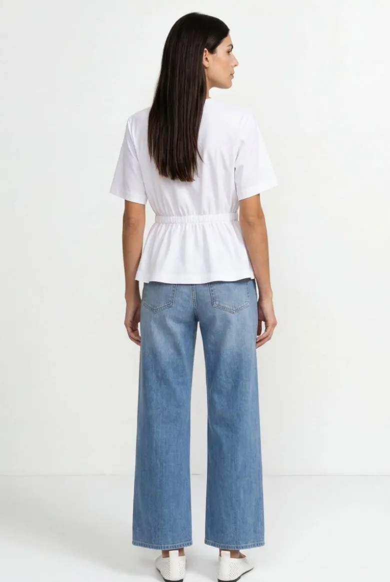 Tailliertes Baumwollshirt