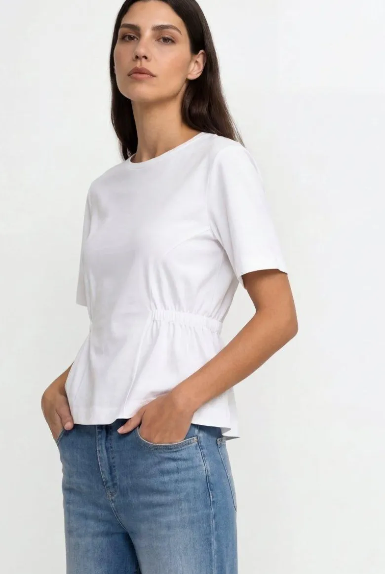 Tailliertes Baumwollshirt