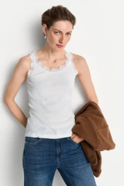 Tanktop mit Spitze