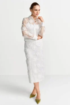 Transparente Organza-Bluse