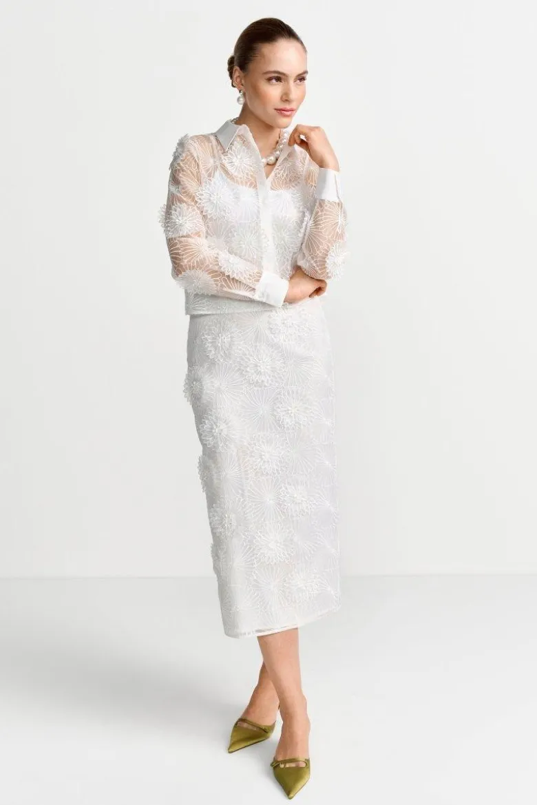 Transparente Organza-Bluse