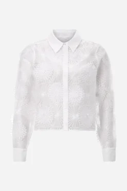 Transparente Organza-Bluse