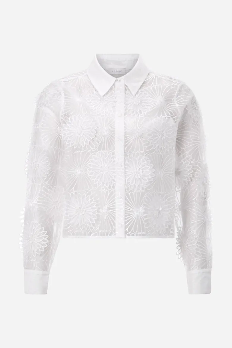 Transparente Organza-Bluse