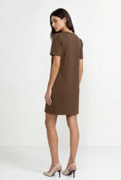 T-Shirt-Kleid mit Puffärmeln
