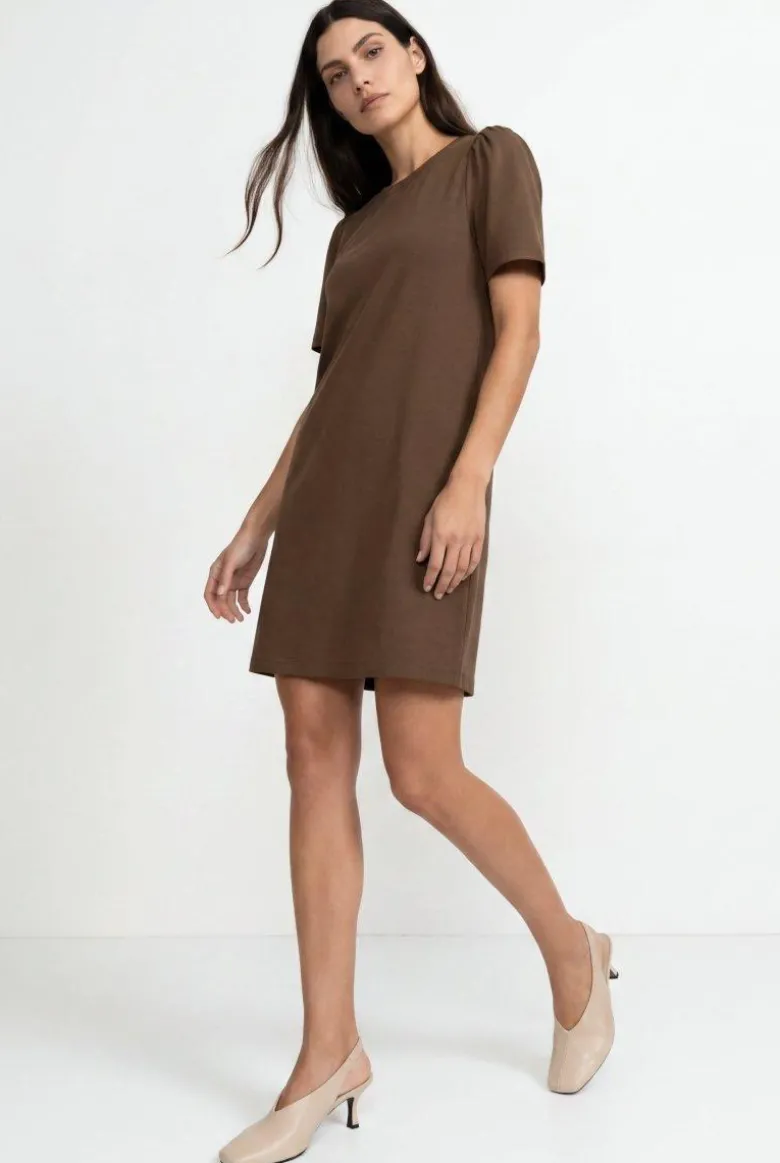 T-Shirt-Kleid mit Puffärmeln
