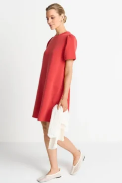 T-Shirt-Kleid mit Puffärmeln