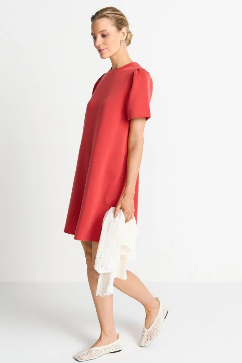 T-Shirt-Kleid mit Puffärmeln