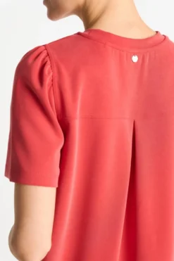 T-Shirt-Kleid mit Puffärmeln