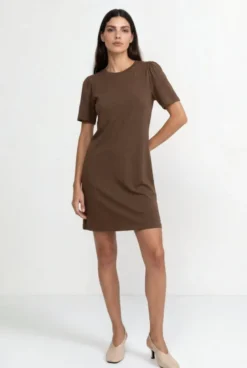 T-Shirt-Kleid mit Puffärmeln