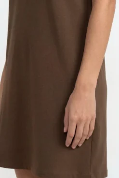 T-Shirt-Kleid mit Puffärmeln
