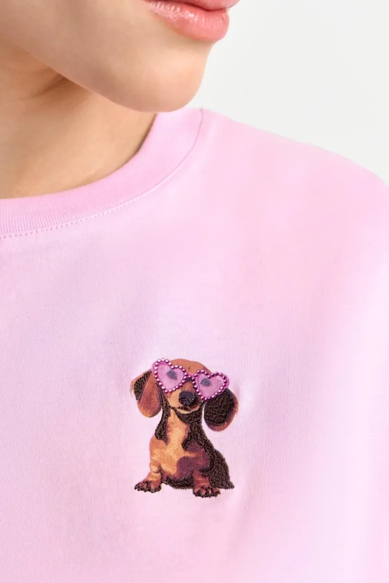 T-Shirt mit Applikationen