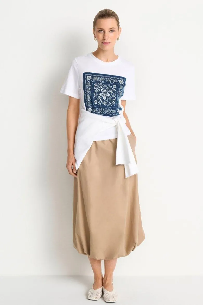 T-Shirt mit Bandana-Print