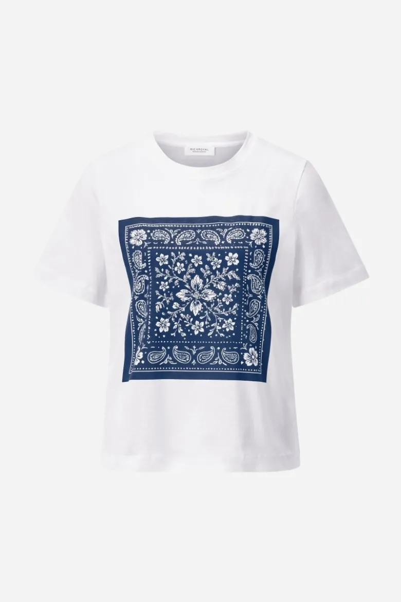 T-Shirt mit Bandana-Print