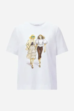 T-Shirt mit Fashion-Print