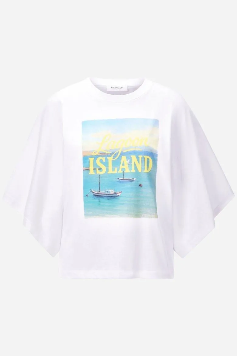 T-Shirt mit Fledermausärmeln